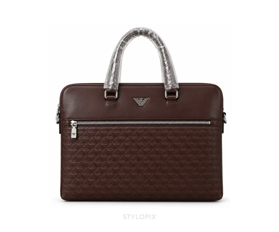 Armani Laptop Bag with Dust Cover Brown Business Bags - First Copy Laptop Bag