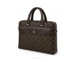 Louis Vuitton Laptop Bag with Dust Cover Brown Business Bags - First Copy Laptop Bag