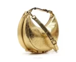 Fendi Gold Metallic Golden Hobo Bag - First Copy Handbags