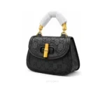 Gucci Bamboo 1947 Black Mini Sling Bag With Original Box - First Copy Sling Bag