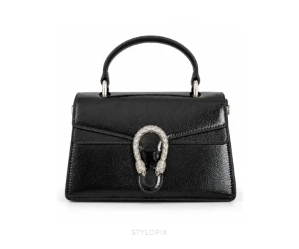 Gucci Dionysus Top Handle Patent Black With Original Box Dust Cover High end - First Copy Sling Bag