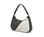 Michael Kors MK 100822 Black & White Cora Small Hobo Shoulder Sling Bag With Original Dust Cover & Carry Bag - Michael Kors First Copy Bags