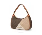 Michael Kors MK 100822 Cora Small Brown White Hobo Shoulder Bag With Original Dust Cover & Carry Bag - Michael Kors First Copy Bags