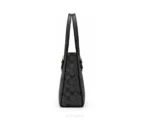 Coach Mollie Small Tote Bag Black With Dust Cover & Long Belt - Coach First Copy Bags