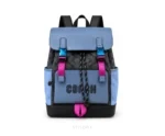 Coach Rivington Color Block Backpack Black Blue Black With Dust Cover - Coach First Copy Bags
