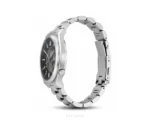 Citizen Open Heart Black Dial With Silver Metal Strap Skeleton Automatic - Citizen First Copy Watches