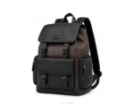 Coach Unisex Rivington Backpack Bag Coffee Black Sprint Leather With Dust Bag - Coach First Copy Bags
