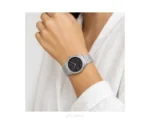 Gucci 25H 30mm Silver Black Diamond Bezel Quartz - Gucci First Copy Watches