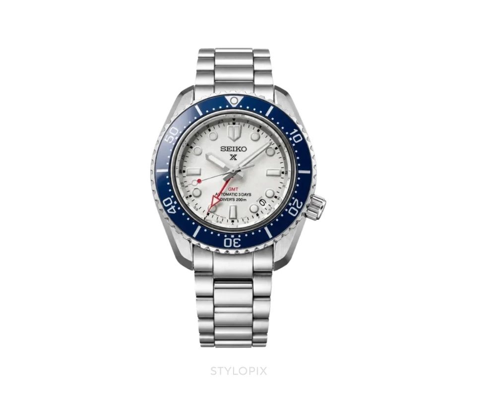 Seiko Prospex GMT Silver Blue White Dial Automatic - Seiko First Copy Watches