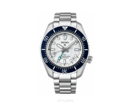 Seiko Prospex GMT Silver White Dial Automatic - Seiko First Copy Watches