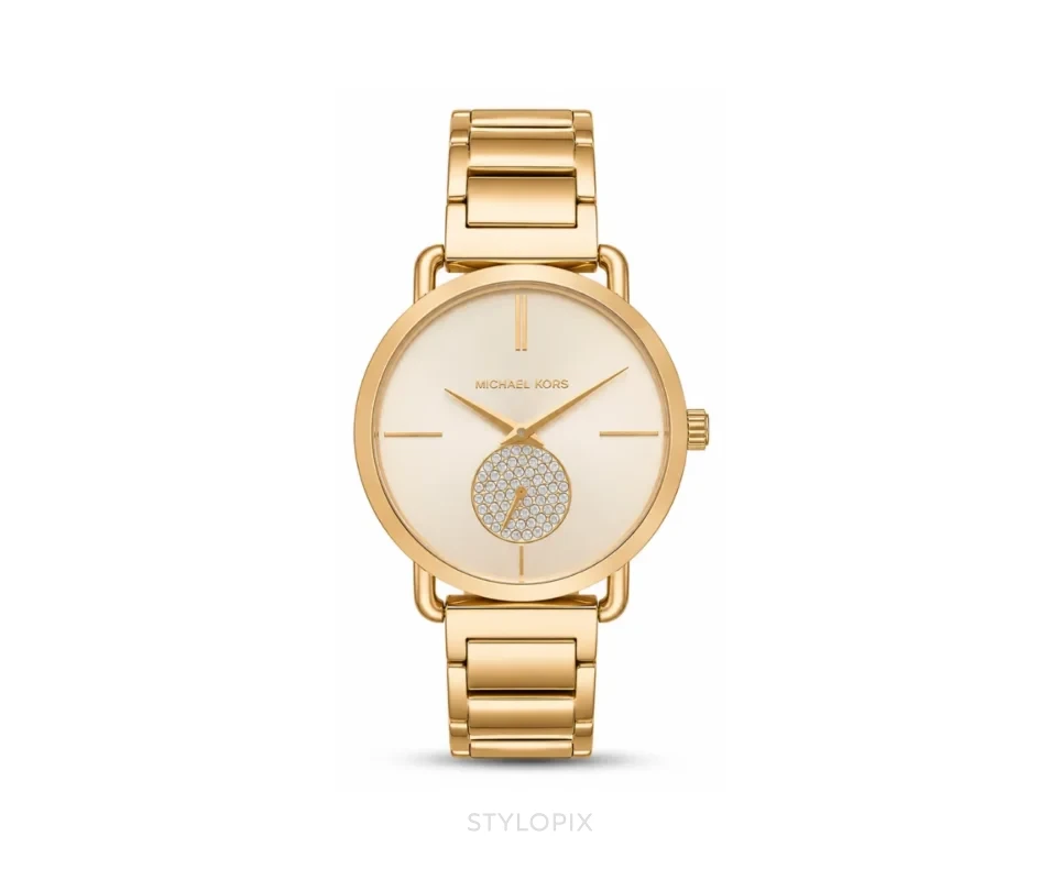 Michael Kors Mk3639 Partial Gold Quartz - Michael Kors First Copy Watches