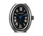 Cartier Black Metal Strap With Black Dial Quartz - Cartier First Copy Watches