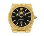 Versace Greca Logo Moon Phase Gold Authentic Store Quality - Versace First Copy Watches