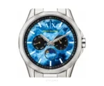 Armani Exchange Blue Textured Marble Dial Quartz - Armani Exchange First Copy Watches