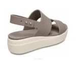 Crocs Sandals Heels Mushroom & White - First Copy Crocs