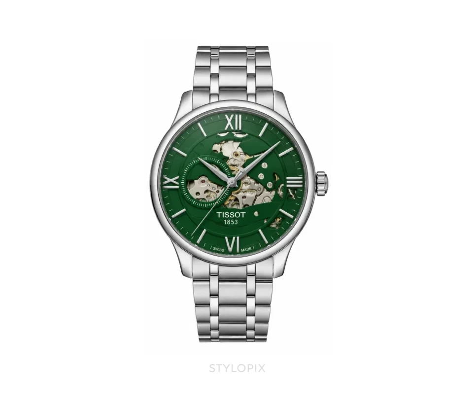 Tissot Open Heart Green Dial Automatic Skeleton - Tissot First Copy Watches