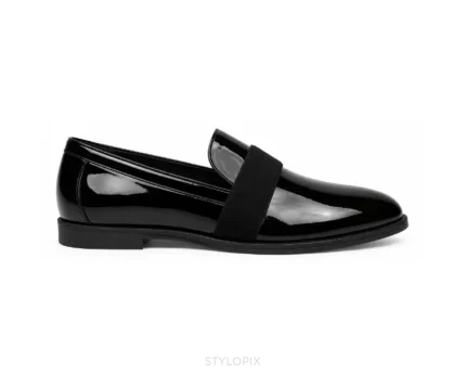 Armani Mocaasin Patent Party Wear - First Copy Formal Shoes