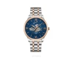 Tissot Open Heart Blue Dial With Rose Gold Automatic Skeleton - Tissot First Copy Watches