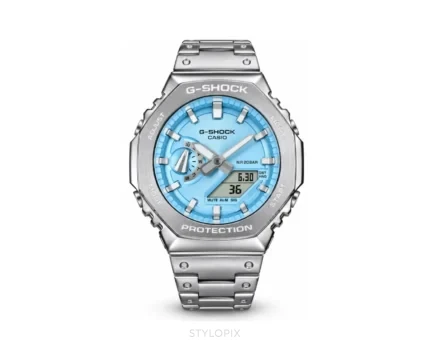 Casio G-Shock GM-2110D-2D Sky Blue Quartz - G Shock First Copy Watches
