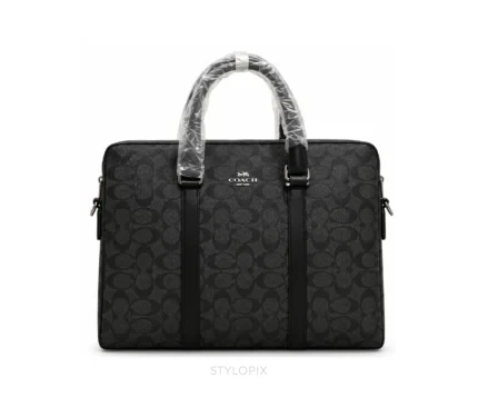 Coach Graham Slim Brief Signature Design - First Copy Laptop Bag
