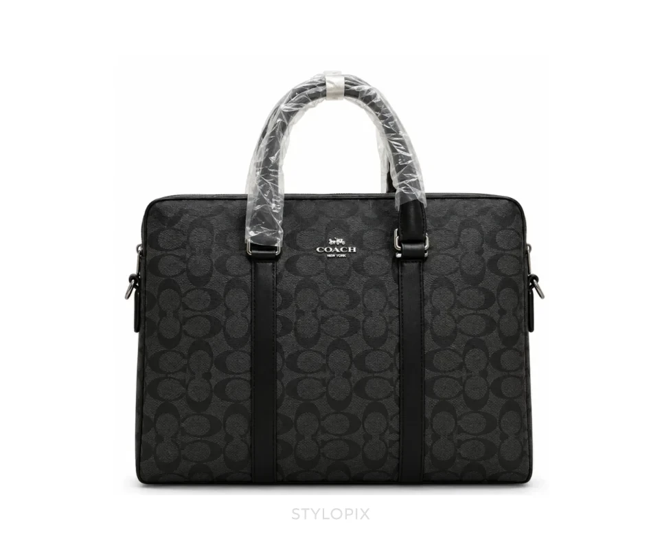 Coach Graham Slim Brief Signature Design - First Copy Laptop Bag