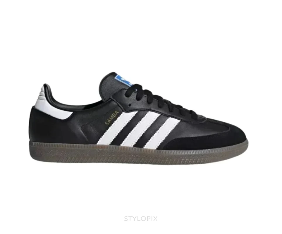 Adidas Samba Core Black Cloud White Gum - Adidas First Copy Shoes