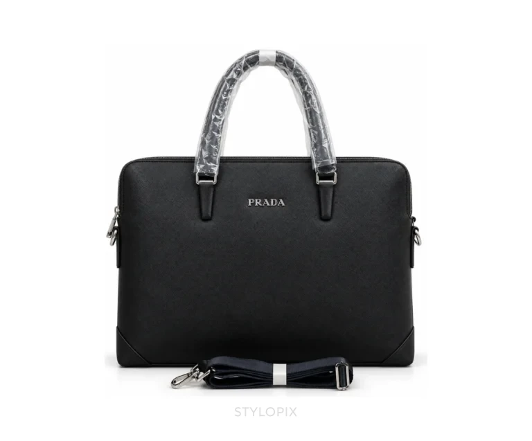 Prada Laptop Bag with Dust Cover Business Bags - First Copy Laptop Bag