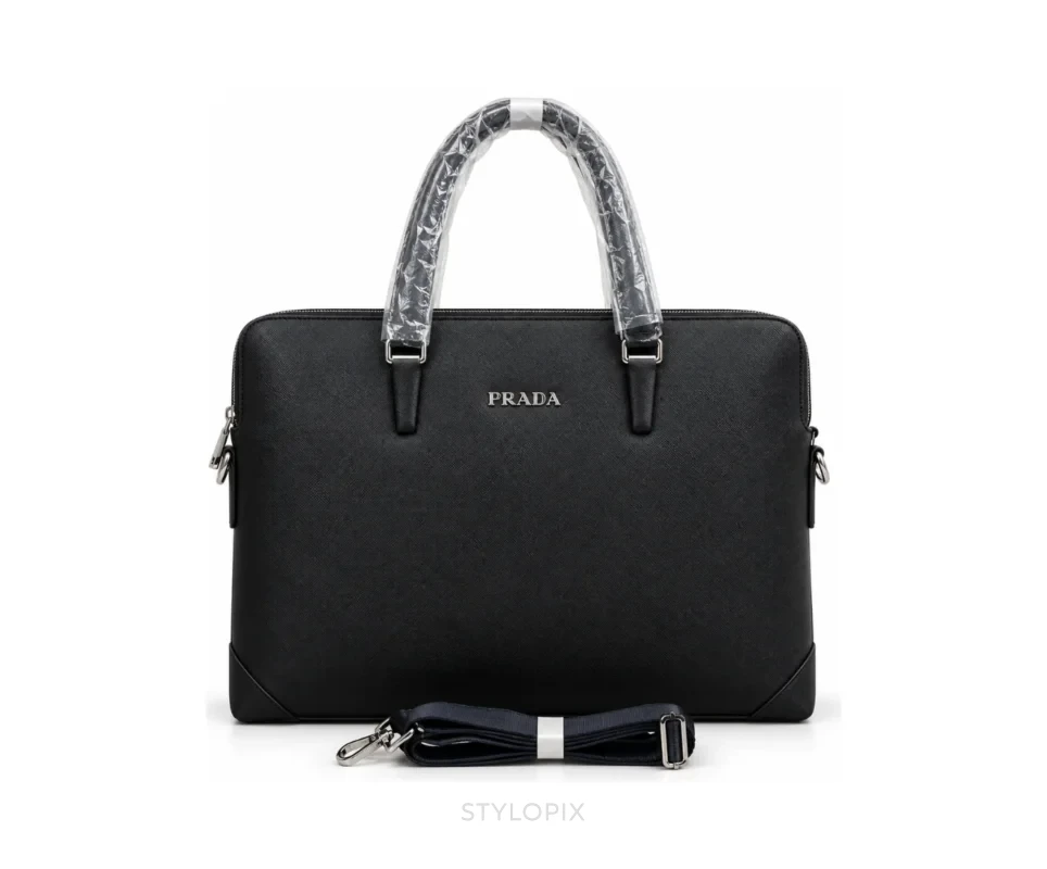 Prada Laptop Bag with Dust Cover Business Bags - First Copy Laptop Bag