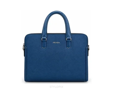 Prada Laptop Bag with Dust Cover Blue Business Bags - First Copy Laptop Bag