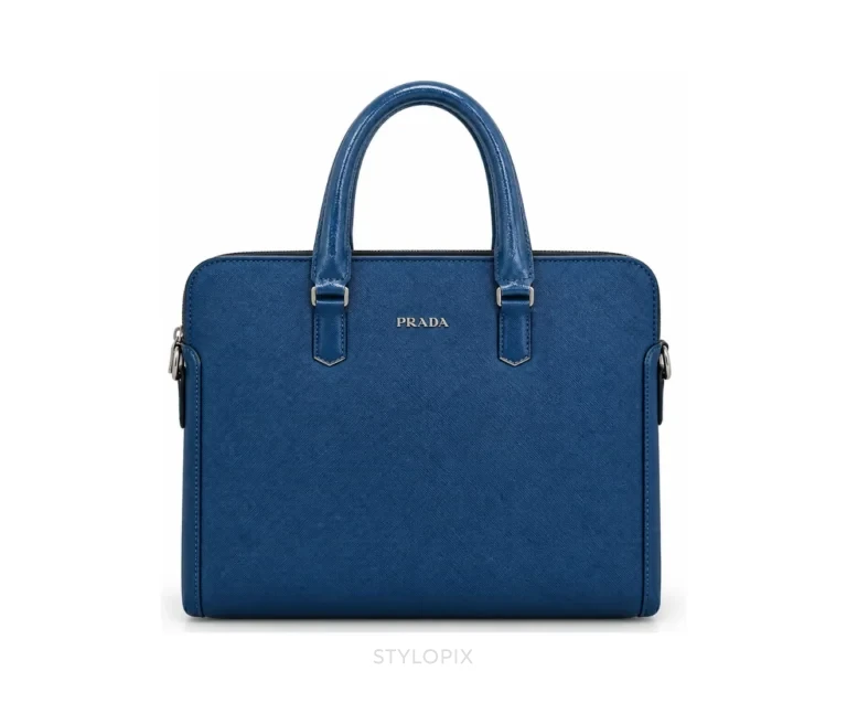 Prada Laptop Bag with Dust Cover Blue Business Bags - First Copy Laptop Bag