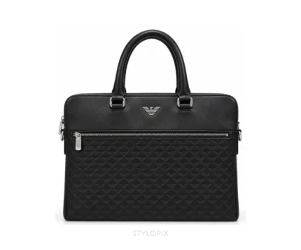 Armani Laptop Bag with Dust Cover Black Business Bags - First Copy Laptop Bag