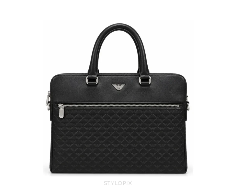 Armani Laptop Bag with Dust Cover Black Business Bags - First Copy Laptop Bag