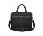 Louis Vuitton Laptop Bag with Dust Cover Full Black Business Bags - First Copy Laptop Bag