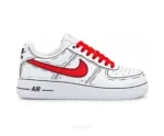 Nike Air Force One Red Tick With Red Laces Customized Unisex - Nike First Copy Shoes
