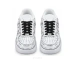Nike Air Force One White Graphics With Black Laces Customized Unisex - Nike First Copy Shoes