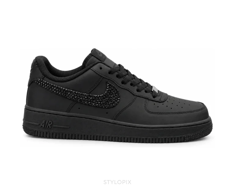 Nike Air Force One Full Black Customized Unisex - Nike First Copy Shoes