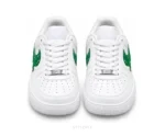 Nike Air Force One Green Tick With White Customized Unisex - Nike First Copy Shoes