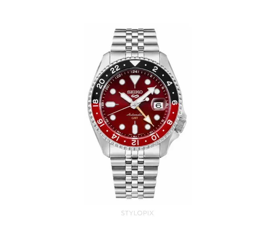 Seiko Sports 5 GMT Red Authentic Store Quality Automatic - Seiko First Copy Watches