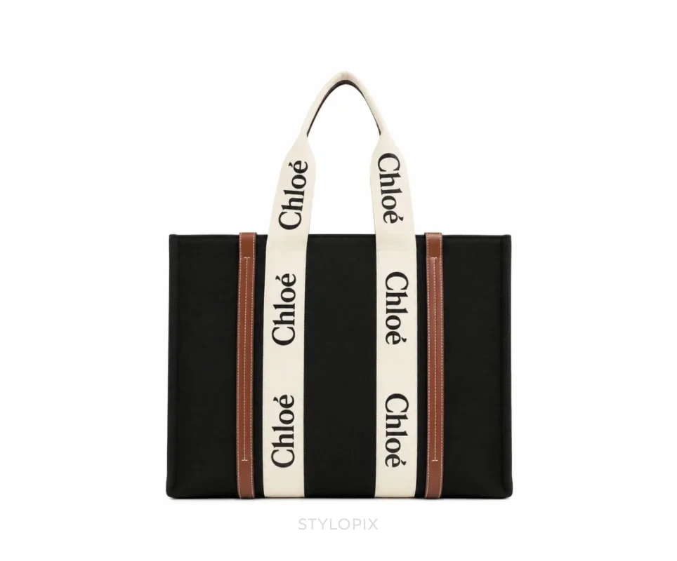 Chloe Woody Tote Bag Black - First Copy Tote Bag