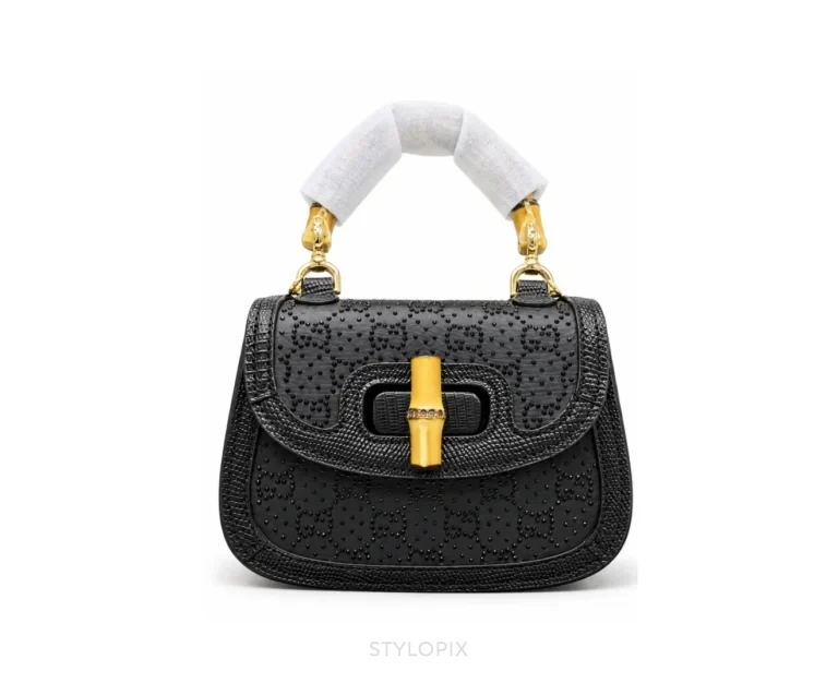 Gucci Bamboo 1947 Black Mini Sling Bag With Original Box - First Copy Sling Bag