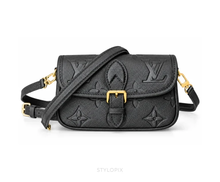 Louis Vuitton Diane Nano All Black with Original Double Box High End - First Copy Sling Bag