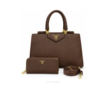 Prada Brown Combo Shoulder Bag Bag - Prada First Copy Bags