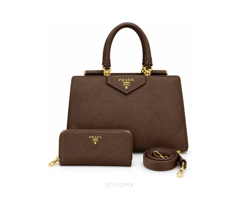 Prada Brown Combo Shoulder Bag Bag - Prada First Copy Bags