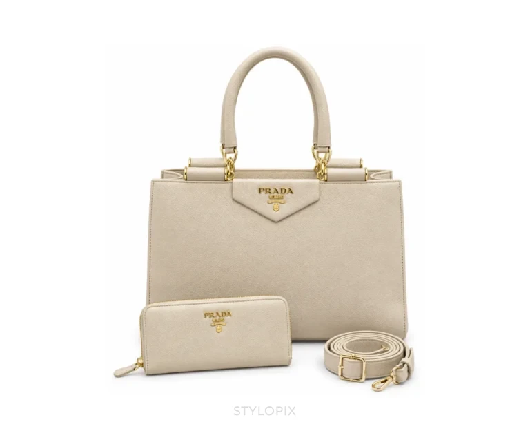 Prada Combo Milky Color Shoulder Bags - Prada First Copy Bags