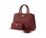 Prada Combo Maroon Color Shoulder Bags - Prada First Copy Bags