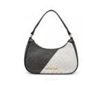 Michael Kors MK 100822 Black & White Cora Small Hobo Shoulder Sling Bag With Original Dust Cover & Carry Bag - Michael Kors First Copy Bags