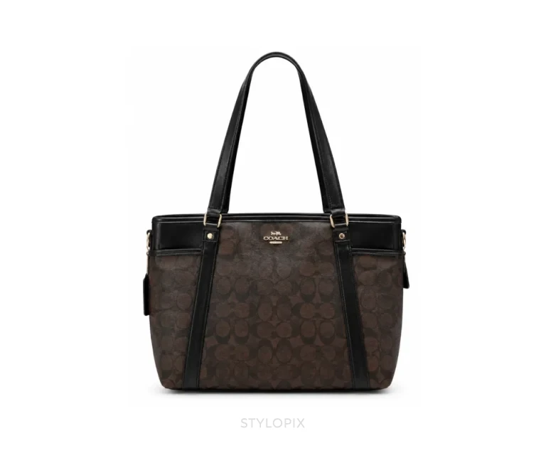 Coach Baby Bag 8328 Coffee Shoulder Bag With Original Dust Cover, Tags & Cards - Coach First Copy Bags