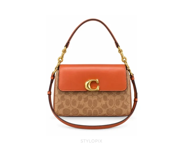 Coach Small Jet Shoulder Sling Bag CAM16 Apricot Brown With Dust Cover - Coach First Copy Bags