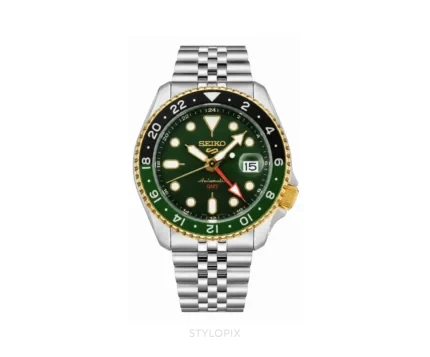 Seiko Sports 5 GMT Green Forest Authentic Store Quality Automatic - Seiko First Copy Watches
