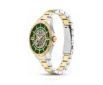 Armani Exchange Open Heart Green Gold Dial Skeleton Automatic - Armani Exchange First Copy Watches